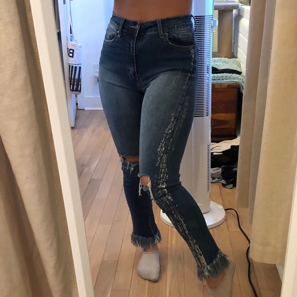 Metallic detailed skinny jeans - Picture 2 of 7